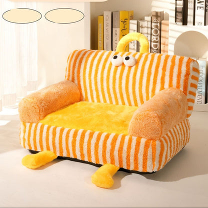Sofá para mascotas lavable naranja (Tamaño L 62x43cm)