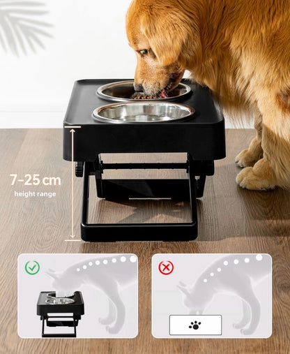 Plato elevado ajustable para perros medianos y grandes 7-25cm alto Modelo #3