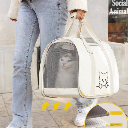 Bolso de hombro para transportar mascotas pequeñas (dos colores)
