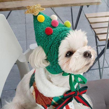 Gorro y Bufanda para Perros pequeños navideños