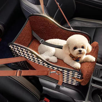 Asiento de auto central de cuadro chocolate #1103