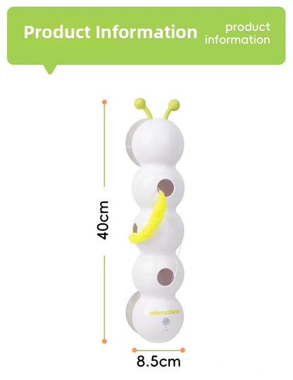 Juguete de pluma interactiva para gatos