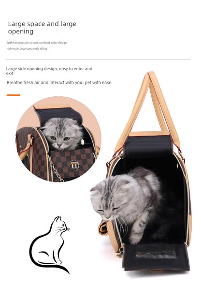 Bolso transportador elegante para mascotas pequeñas
