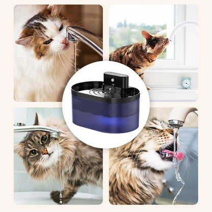 Fuente de agua inalámbrica con sensor para gatos 2.2Litros