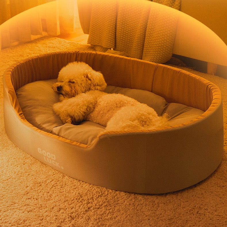 Cama para perros ligera grande gris