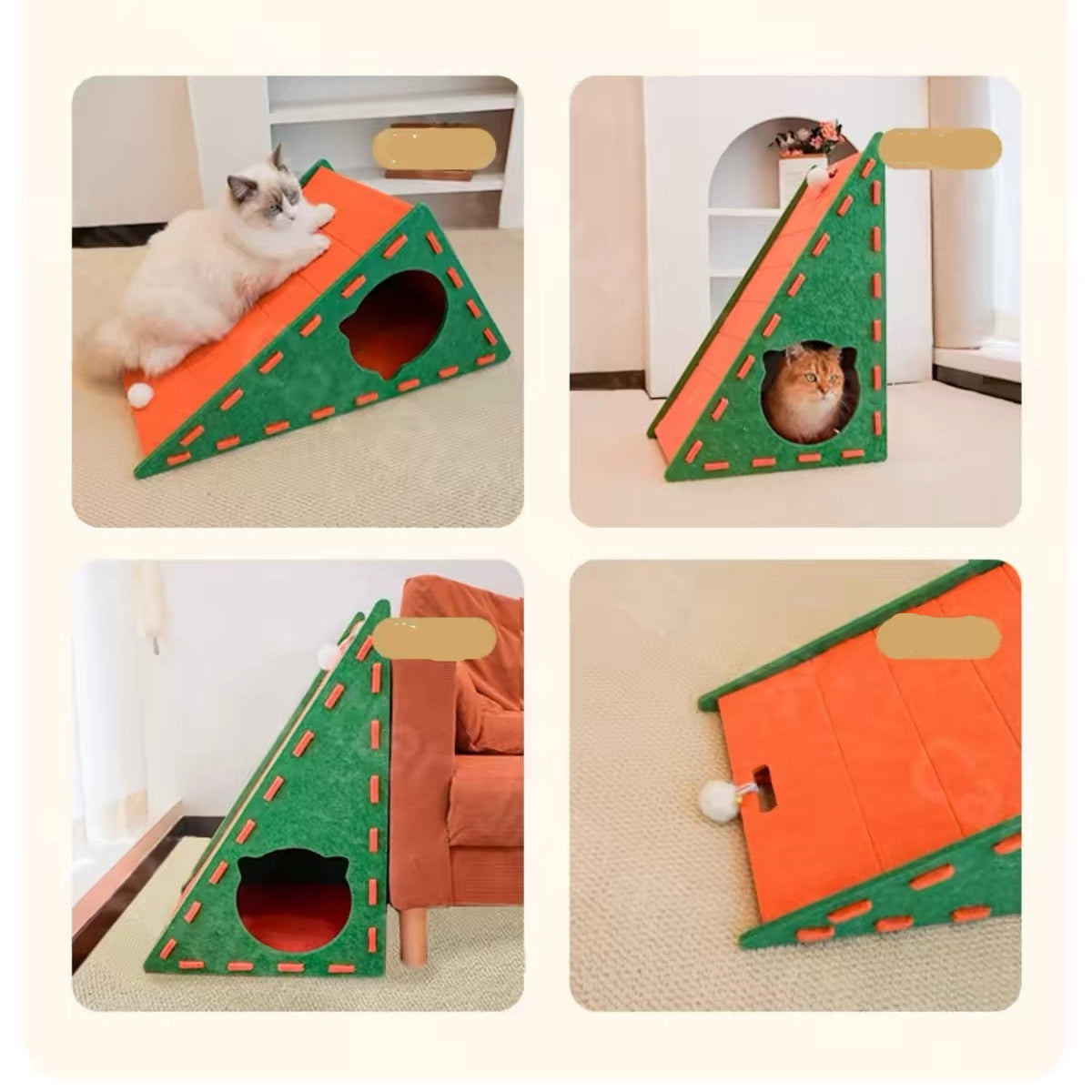 Rascador de fieltro RF05 forma triangular