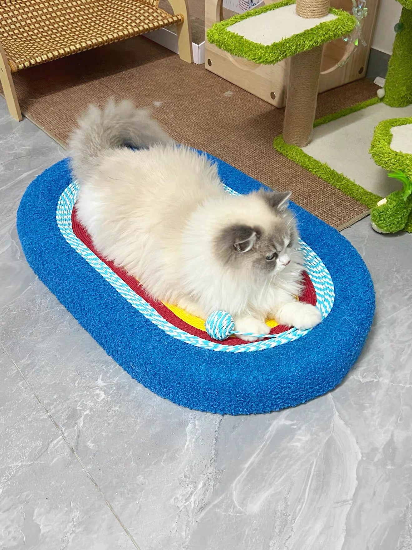 Rascador de cuerda para gatos espacial (Redondo y Ovalado)