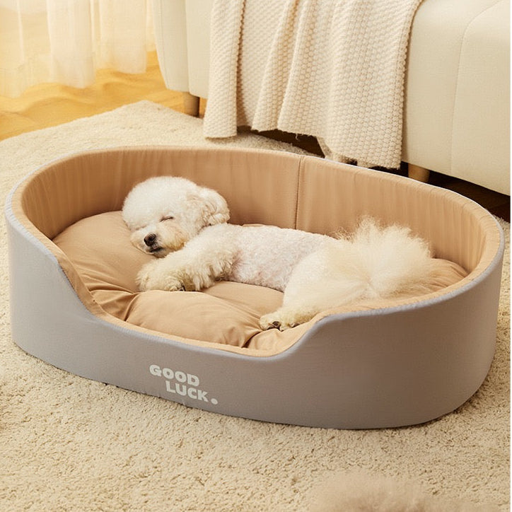 Cama para perros ligera grande gris