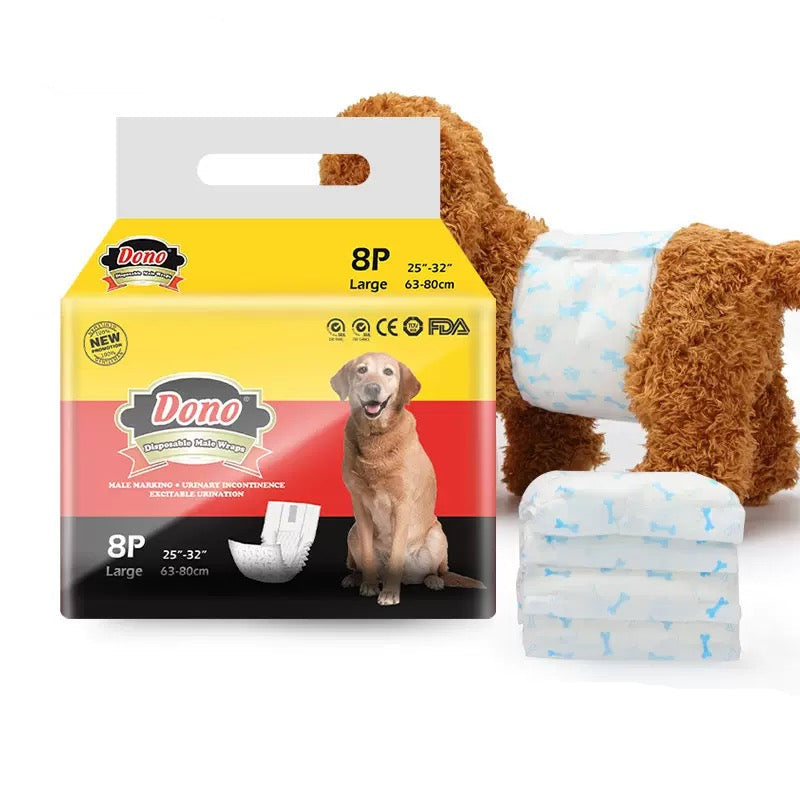 Pañales desechables para perros machos