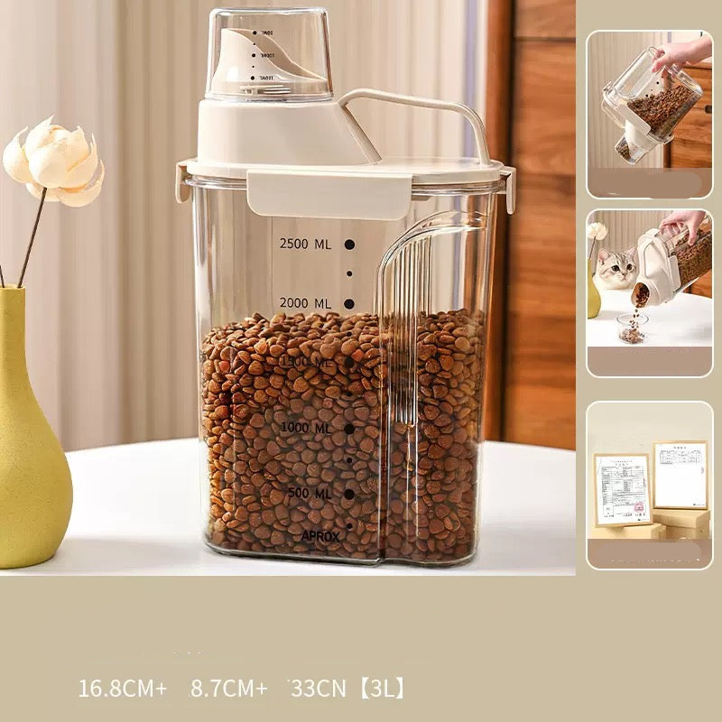 Contenedor de alimento hermético transparente (2L y 3L)