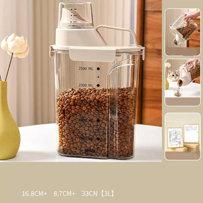 Contenedor de alimento hermético transparente (2L y 3L)