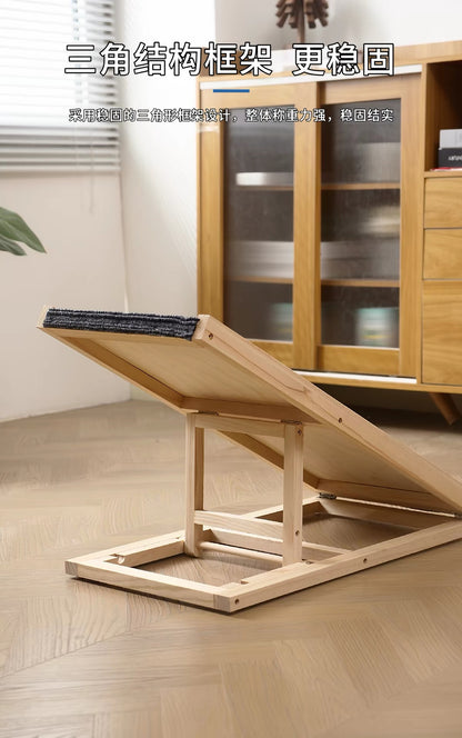 Rampa para mascotas. Plegable, madera duradera y antideslizante