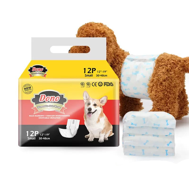Pañales desechables para perros machos