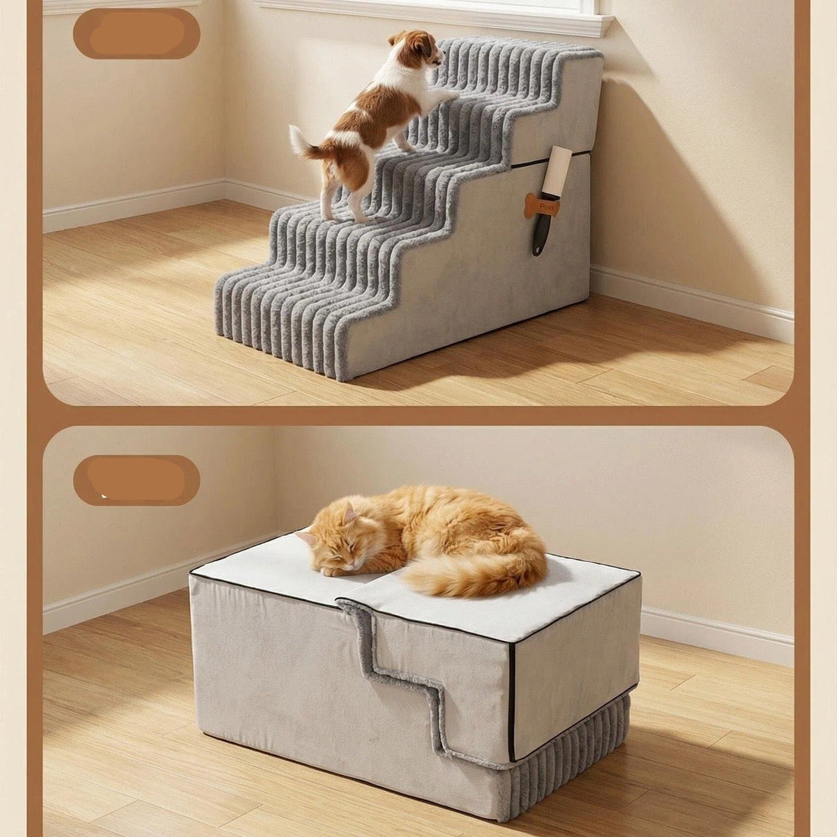 Escalera foam para mascotas (tres tamaños)