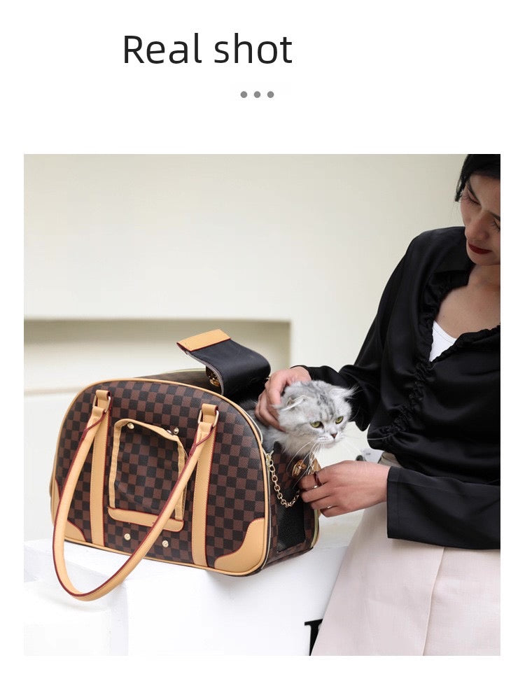 Bolso transportador elegante para mascotas pequeñas