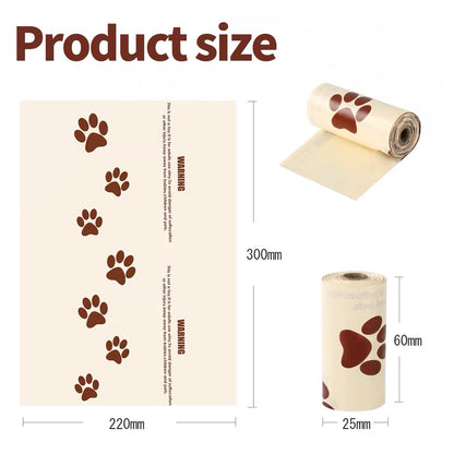 Bolsas biodegradable aroma a leche para desecho