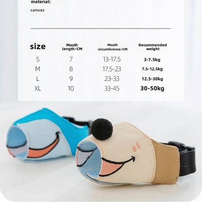 Bozal de tela con diseño para perros
