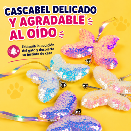 Repuesto de cañita mariposa brillante