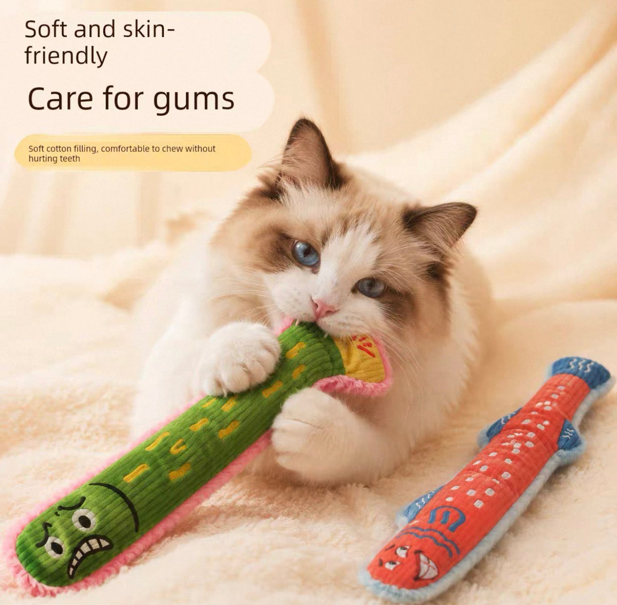 Juguete de gato peluche relleno de catnip
