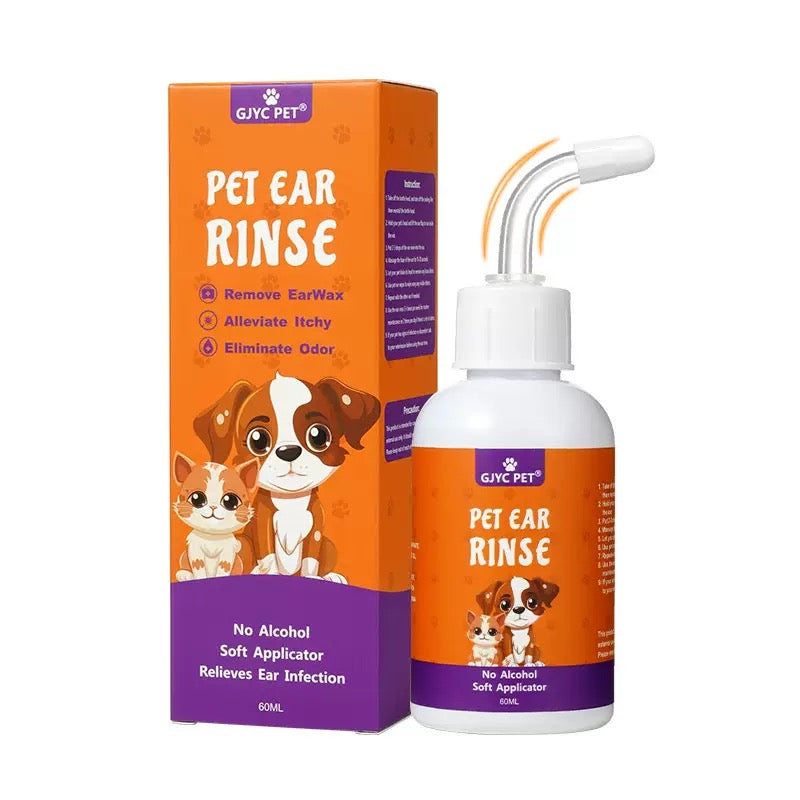 Limpiador de oídos líquido para mascotas 60ml (gatos y perros)