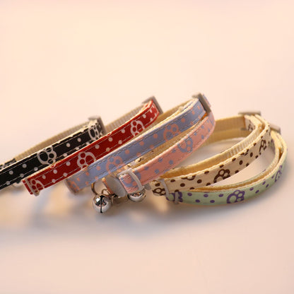 Collar para gatos con dije de huellita