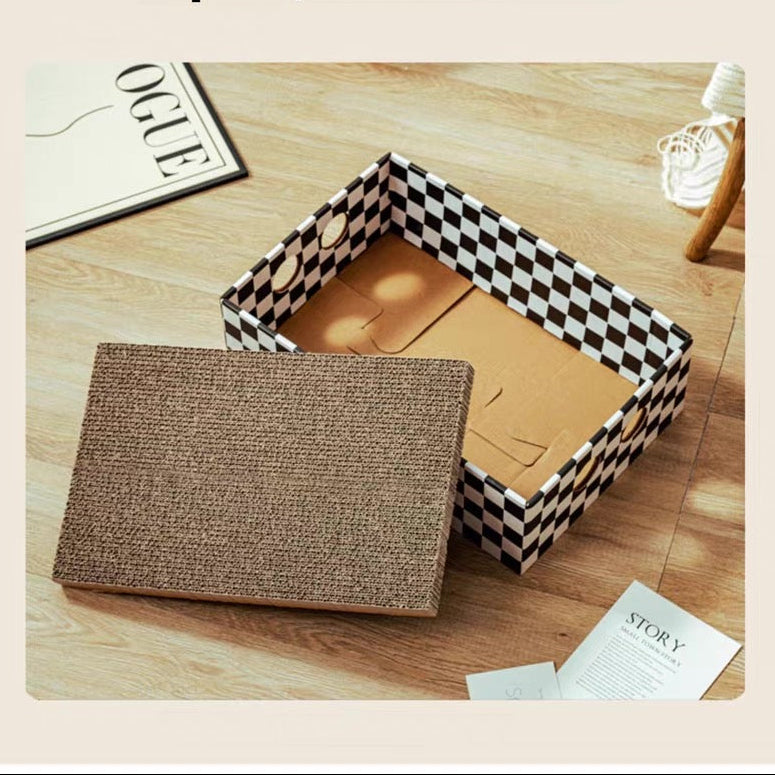 Rascador de cartón estilo cajitas para gatos 46*31*14cm