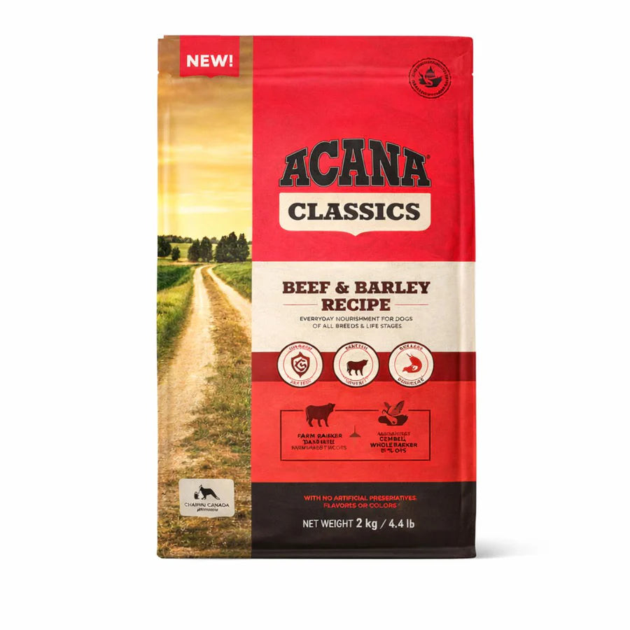 Comida para Perro Acana: Classics, beef and barley 2kg