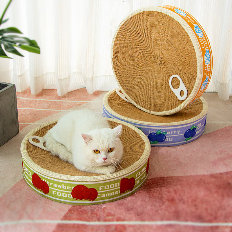 Rascador de sisal con forma de lata