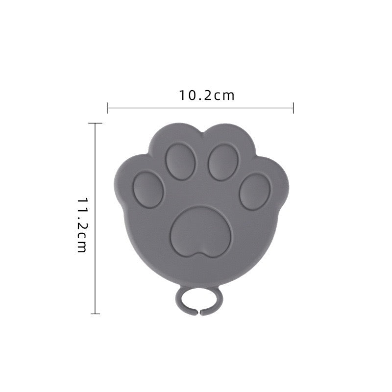 Tapa de lata de goma forma de huellita