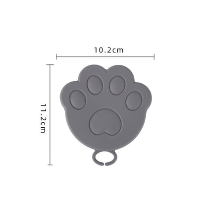 Tapa de lata de goma forma de huellita