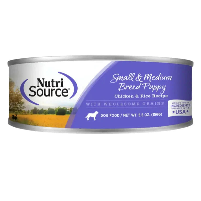 Alimento Húmedo para Perro Nutri Source: Lata, Puppy, Chicken & Rice Recipe 156gr