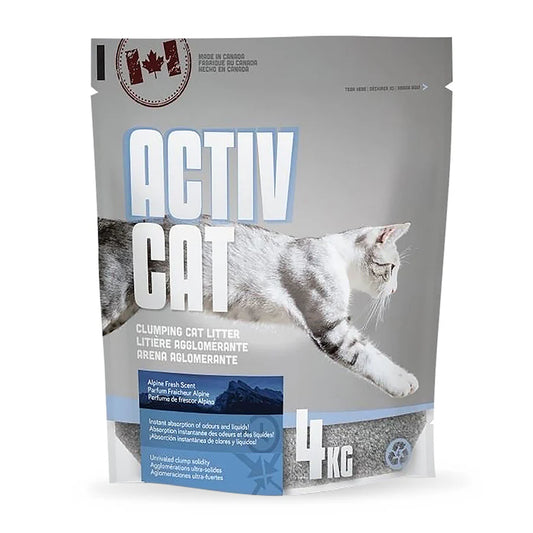 Arena para gatos ActivCat Aglomerante Frescura Alpina de 4KG