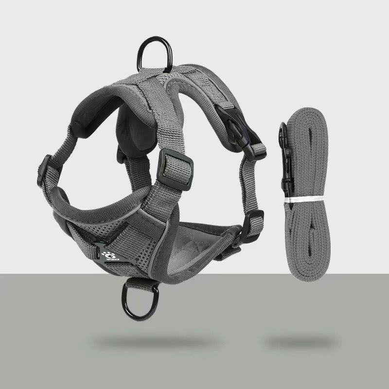 Pechera ajustable para perros pequeños de malla reflectante