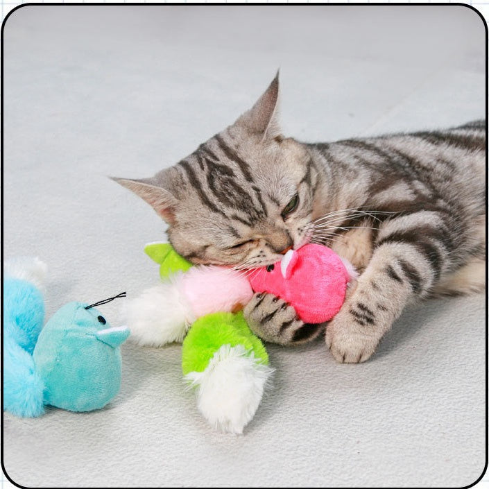 Ratones de peluche para gatos