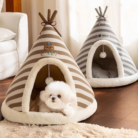 Teepee (Tipi) acolchado para mascotas tamaño L