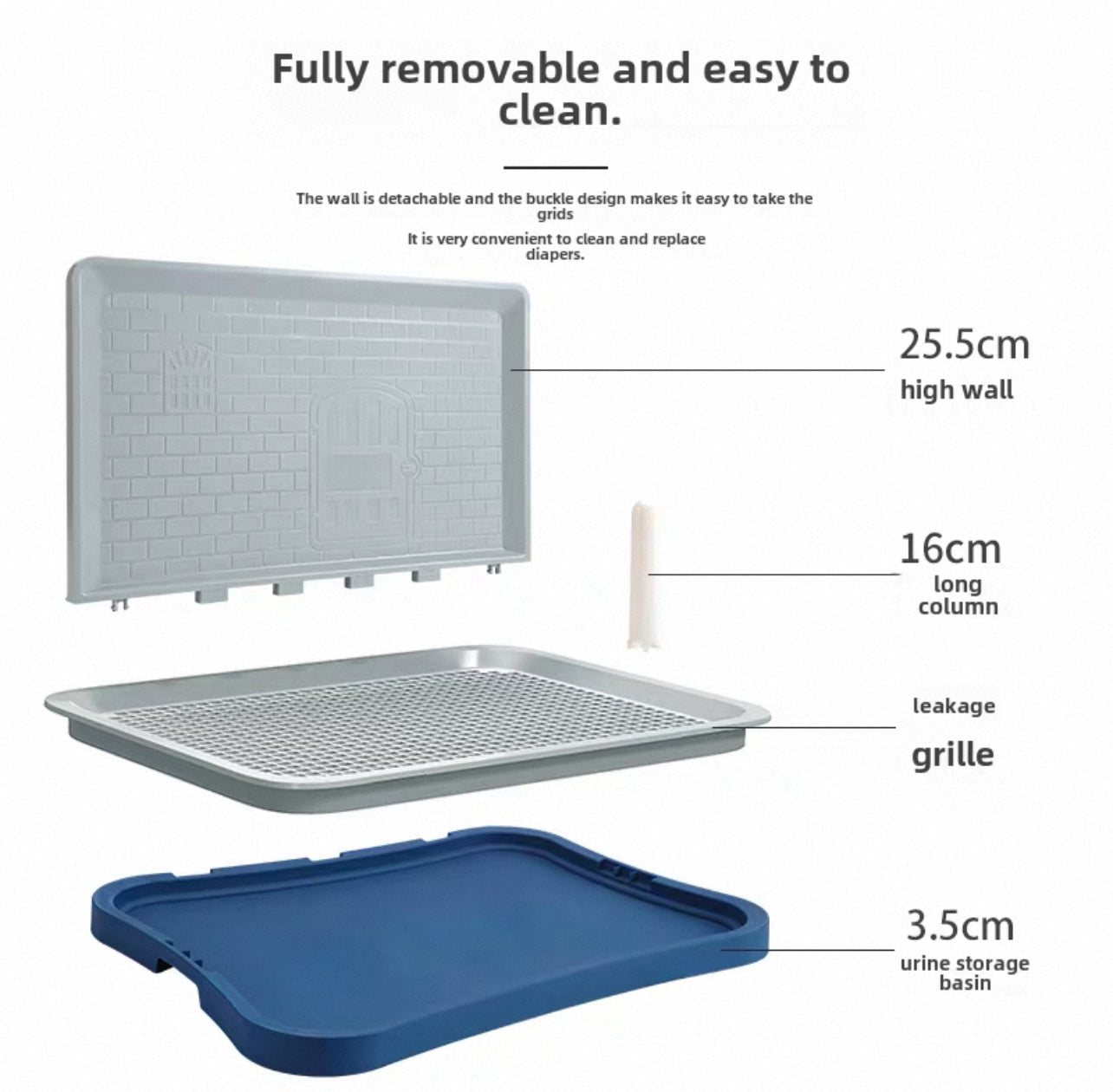 Bandeja antiderrame para pads 53*44*56cm gris