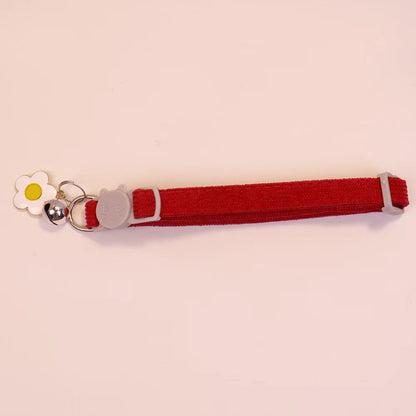 Collar para gatos con dije de flor