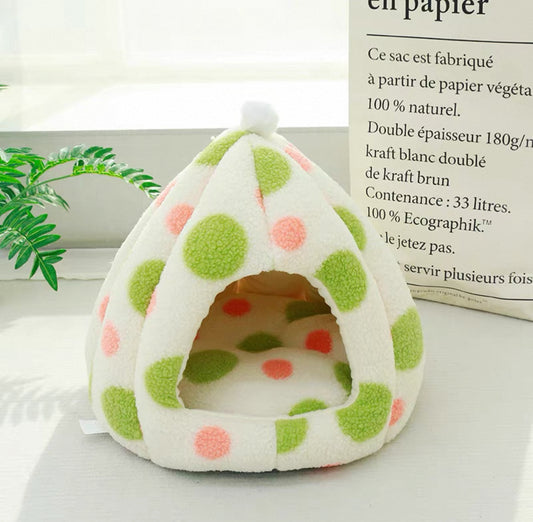 Casita afelpada para mascotas pequeñas 40*19*35cm
