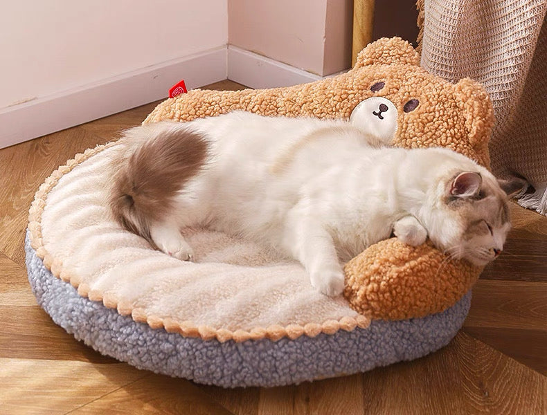 Cama acolchada para mascotas pequeñas y grandes 52*52*22cm