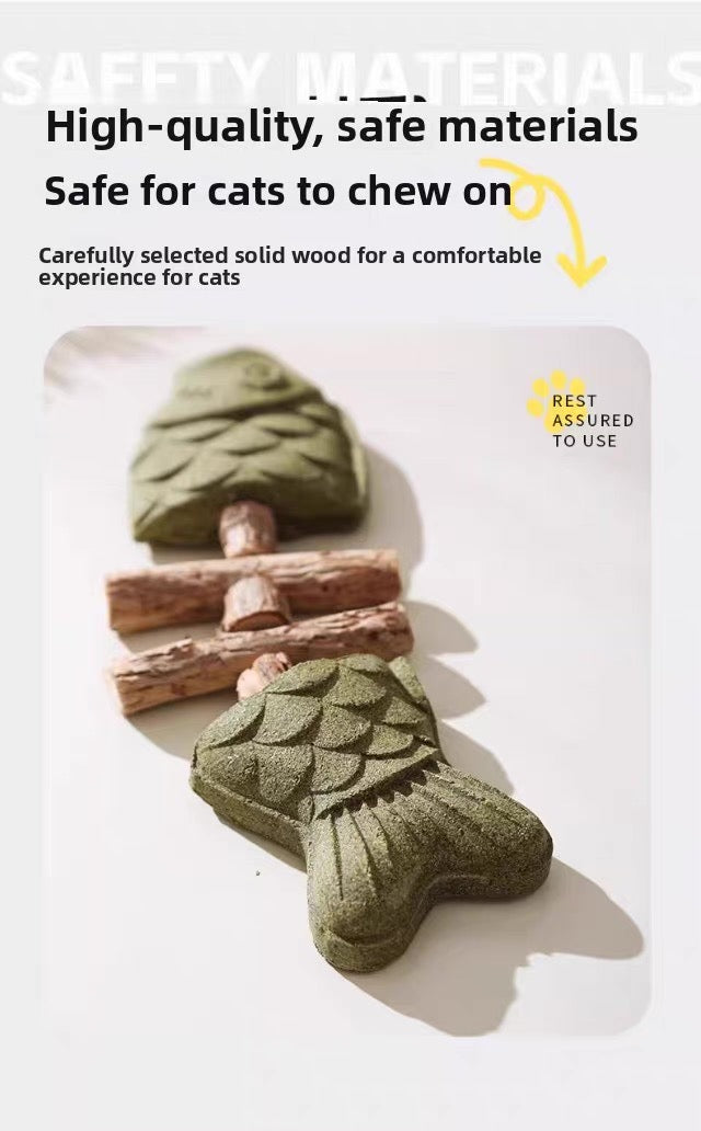 Catnip con forma de pescado para gatos