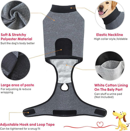 Traje postoperatorio para perros modelo T24