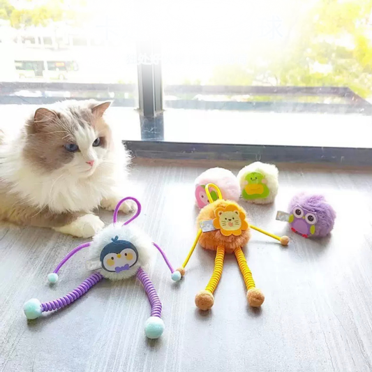Juguete para gatos divertido con resortes