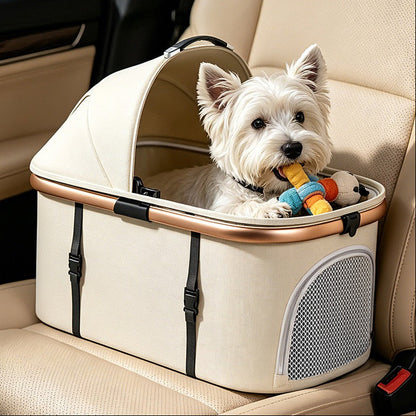 Coche doble para mascotas modelo 300 color negro