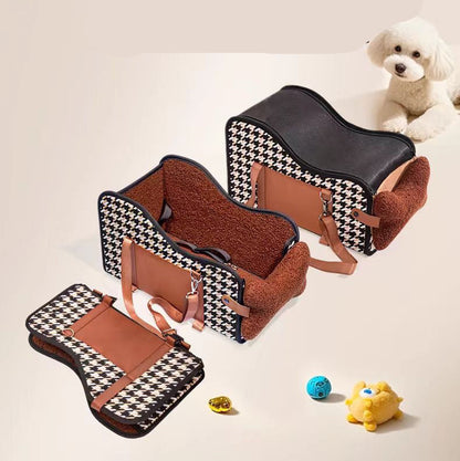 Asiento de auto central de cuadro chocolate #1103
