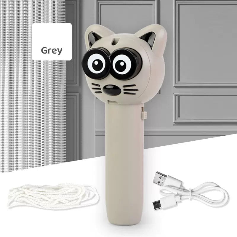 Juguete para gato interactivo lanzador de cuerda