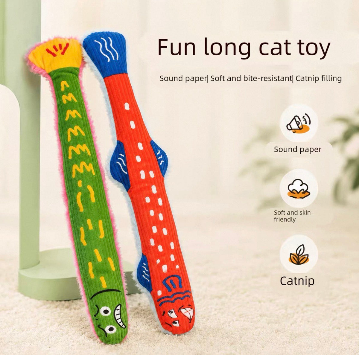 Juguete de gato peluche relleno de catnip