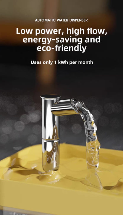 Fuente de agua transparente para mascotas 1.5L