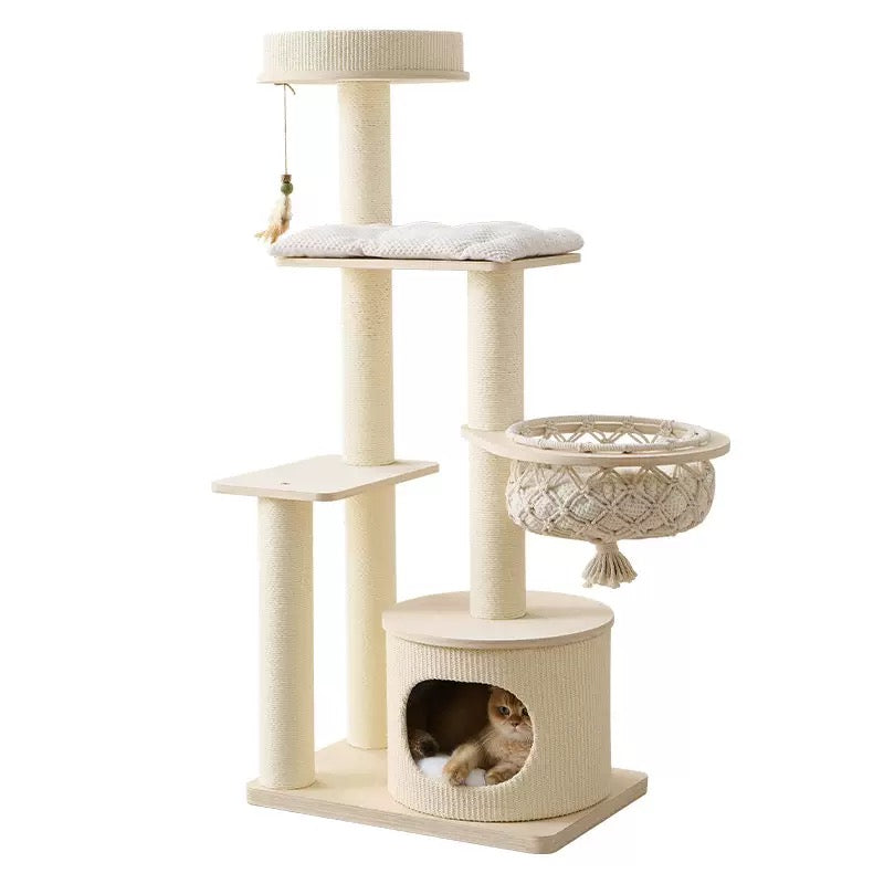 Torre de gato madera maciza multicapa (MODELO TQM-2152)