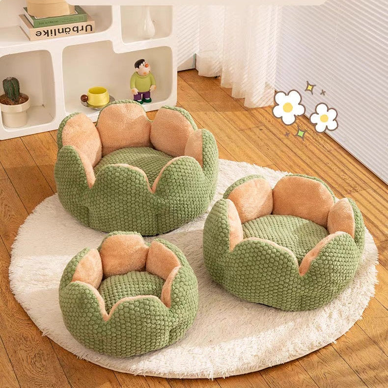 Cama de flor para mascotas (dos tamaños)