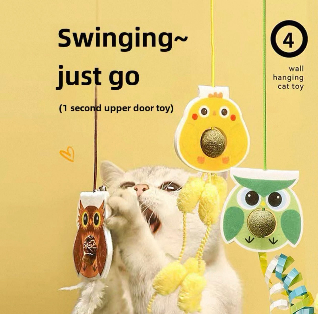 Juguete de gato colgante con Catnip